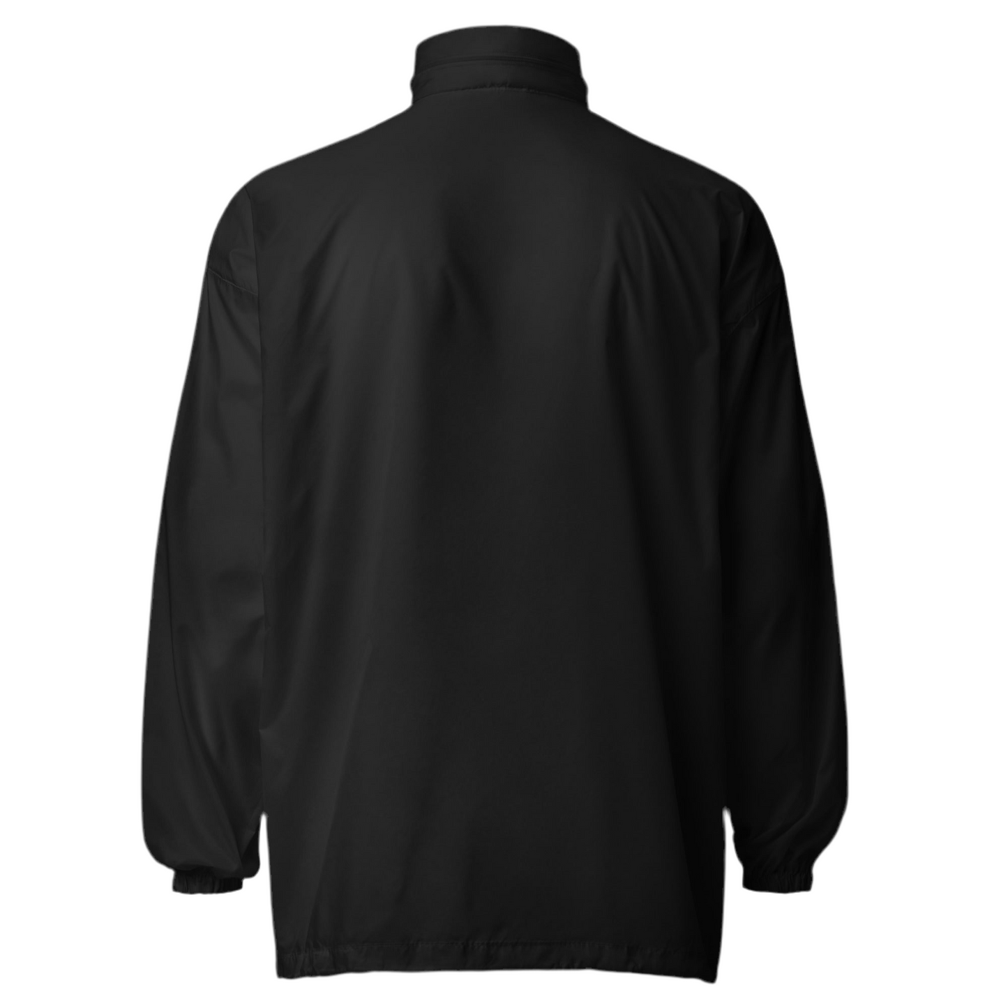 Men’s Waterproof Windbreaker – GOATICON Zip-Up Jacket | Black Nylon Outerwear