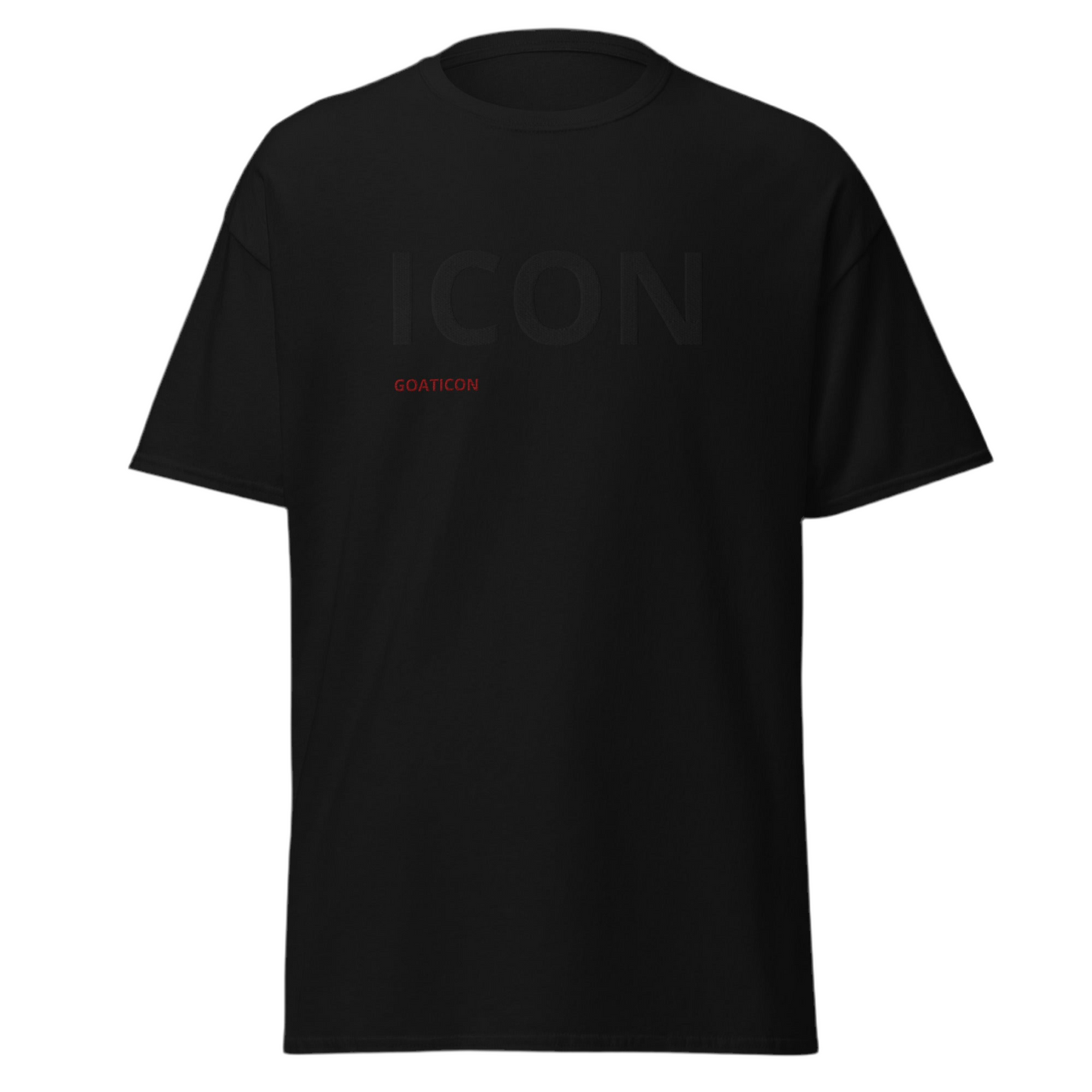 Embroidered ICON T-Shirt – Minimalist GOATICON Streetwear Tee
