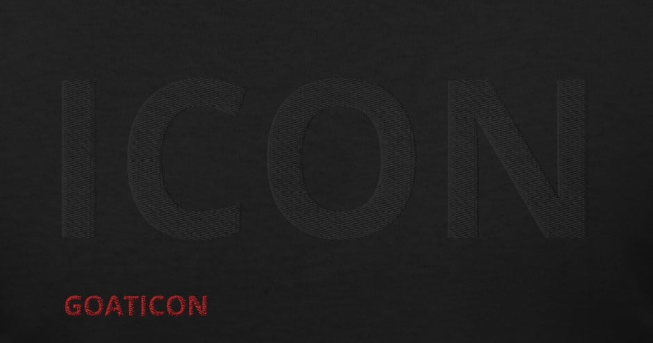 Embroidered ICON T-Shirt – Minimalist GOATICON Streetwear Tee