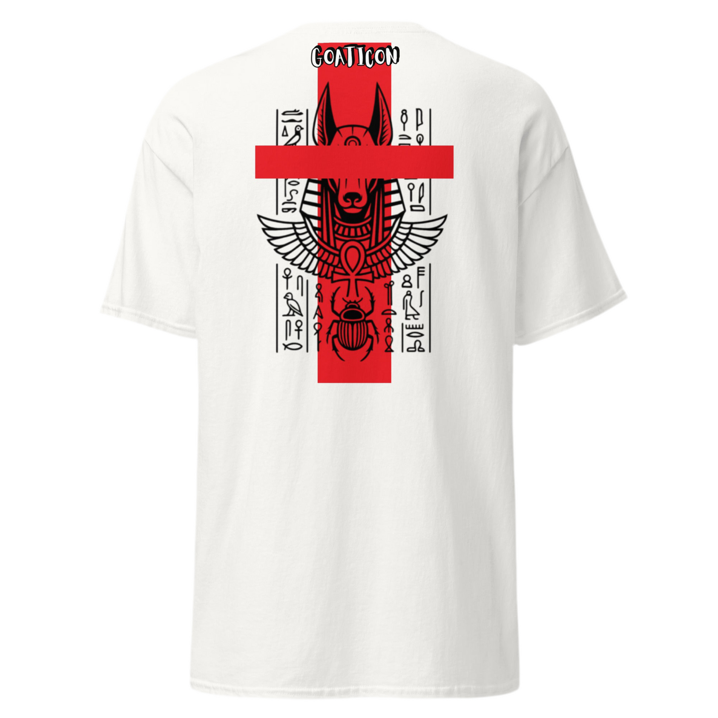 Egyptian Anubis Red Cross Graphic T-Shirt – GOAT ICON Streetwear