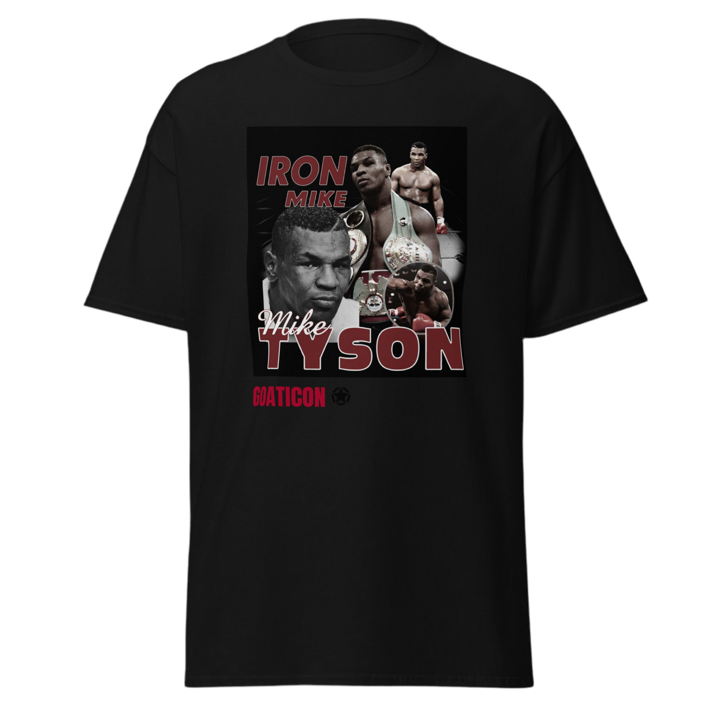 Mike Tyson “Iron Mike” Retro Boxing Legend Tribute T-Shirt – GOATICON Graphic Tee