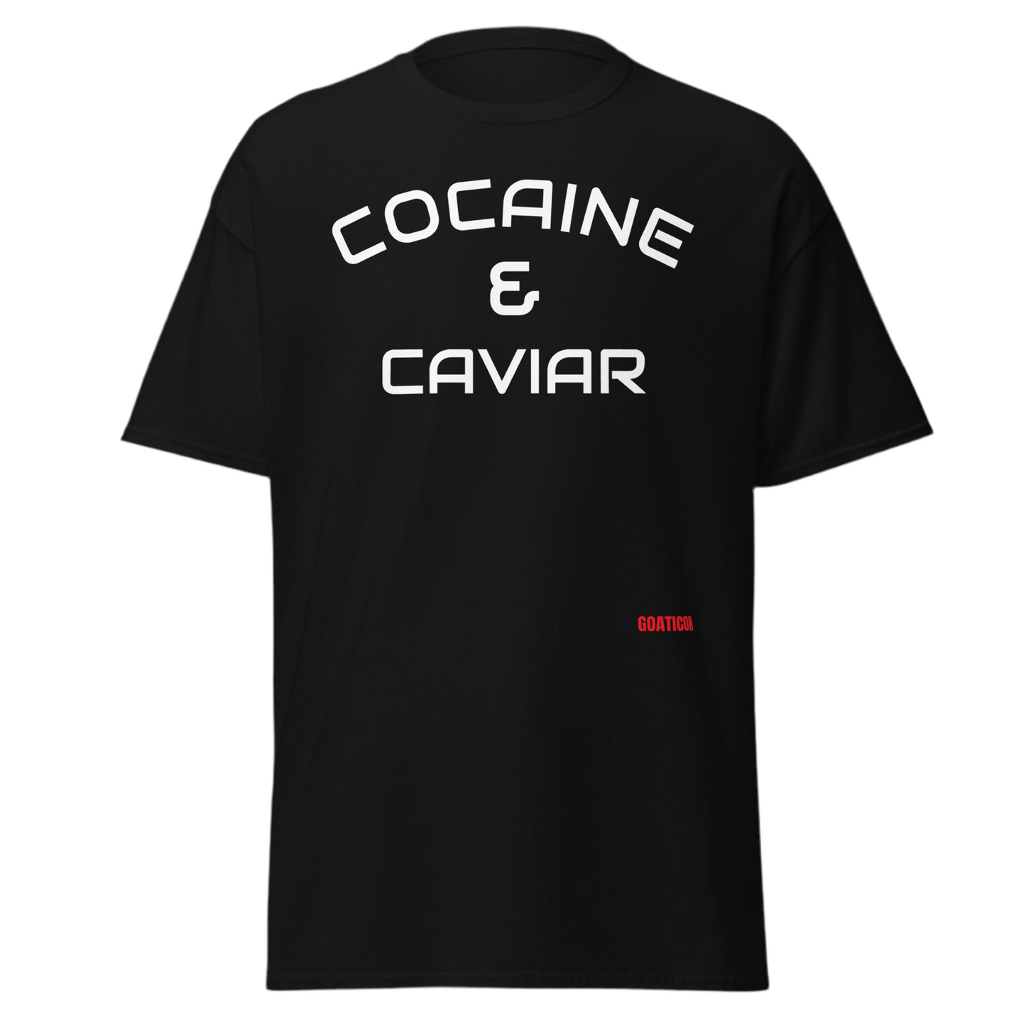 Cocaine & Caviar Streetwear T-Shirt - Black Urban Graphic Tee