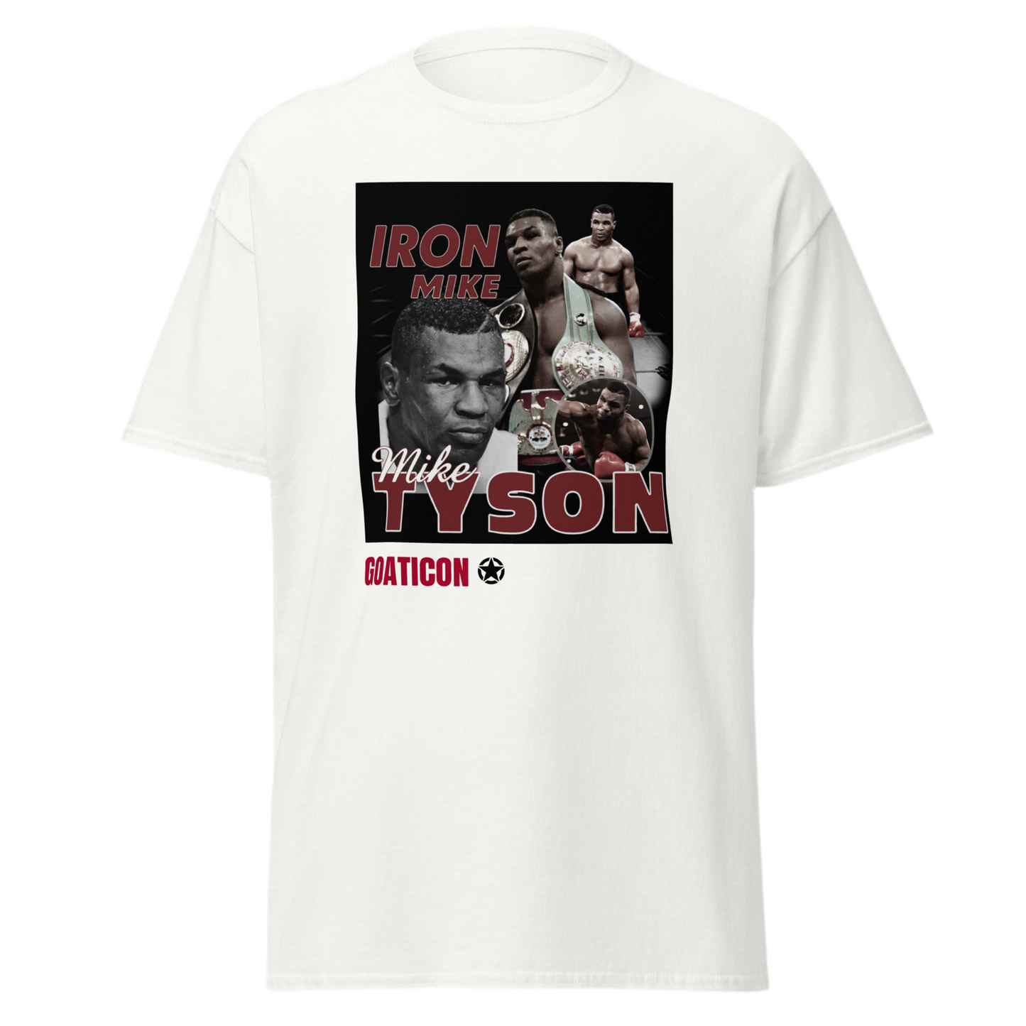 Mike Tyson “Iron Mike” Retro Boxing Legend Tribute T-Shirt – GOATICON Graphic Tee