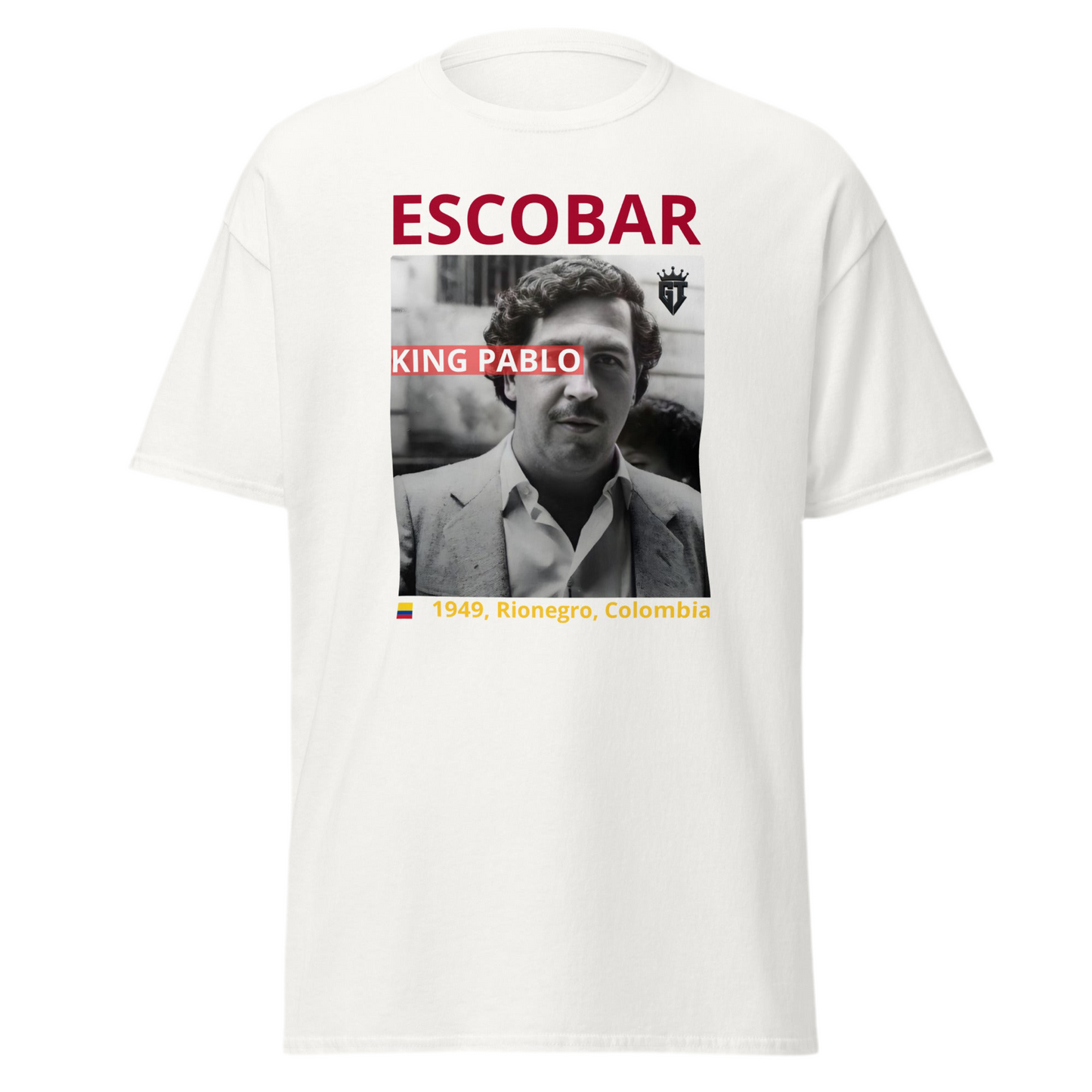 Pablo Escobar T-Shirt – Rionegro, Colombia Retro Style
