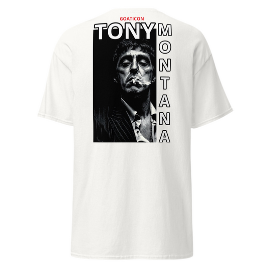 Tony Montana Scarface Graphic T-Shirt – GOATICON Streetwear Tee