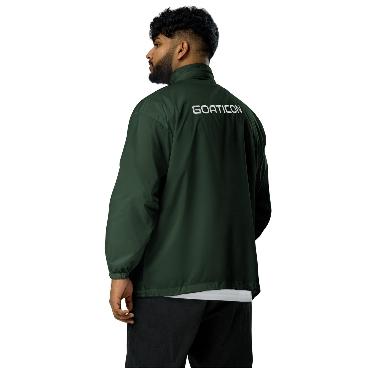 Black Waterproof Windbreaker Jacket – Lightweight, Wind-Resistant, Streetwear Style