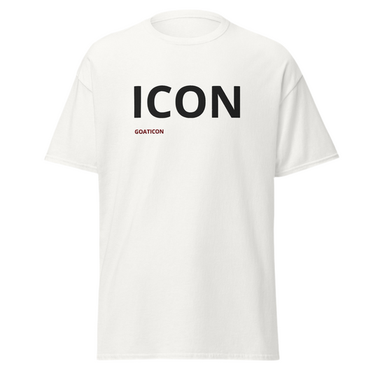 Embroidered ICON T-Shirt – Minimalist GOATICON Streetwear Tee